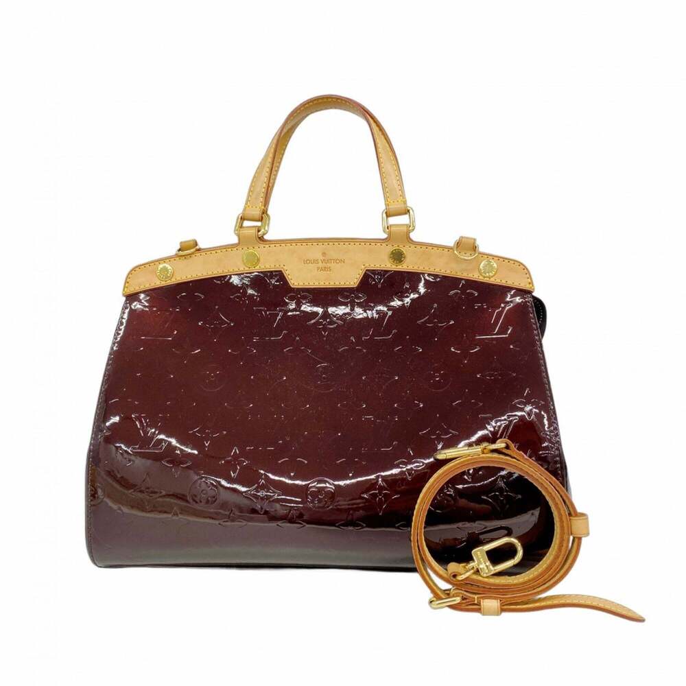 Louis Vuitton Vernis MM Handbag M91619 Amarante 2-way bag for women